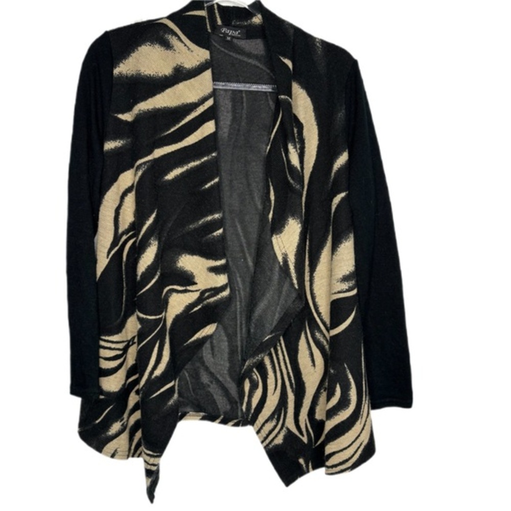 Papa Cardigan Black & Tan